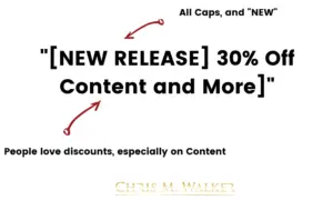 Email subject lines that work: Example 1