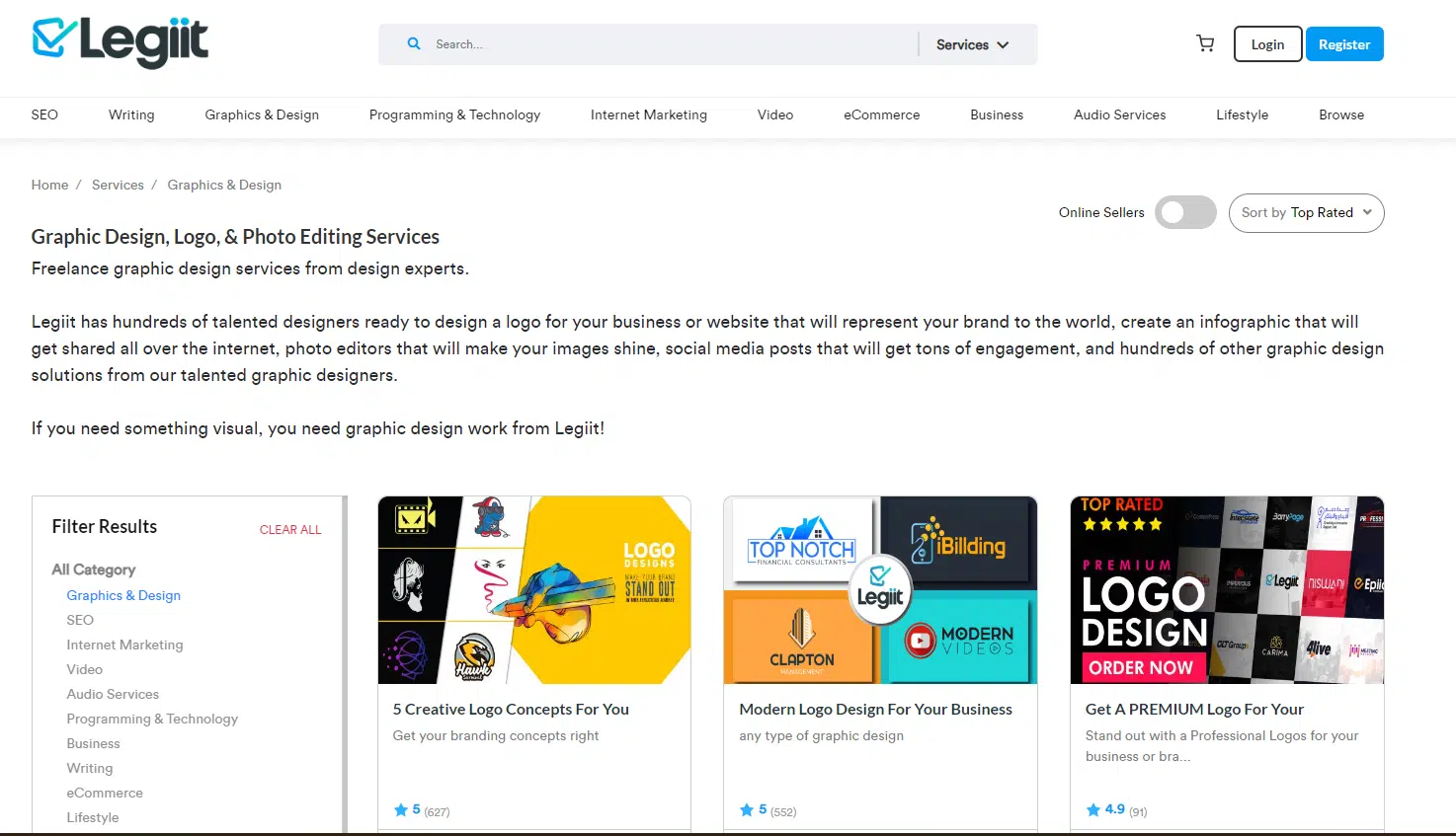 Legiit Freelance marketplace