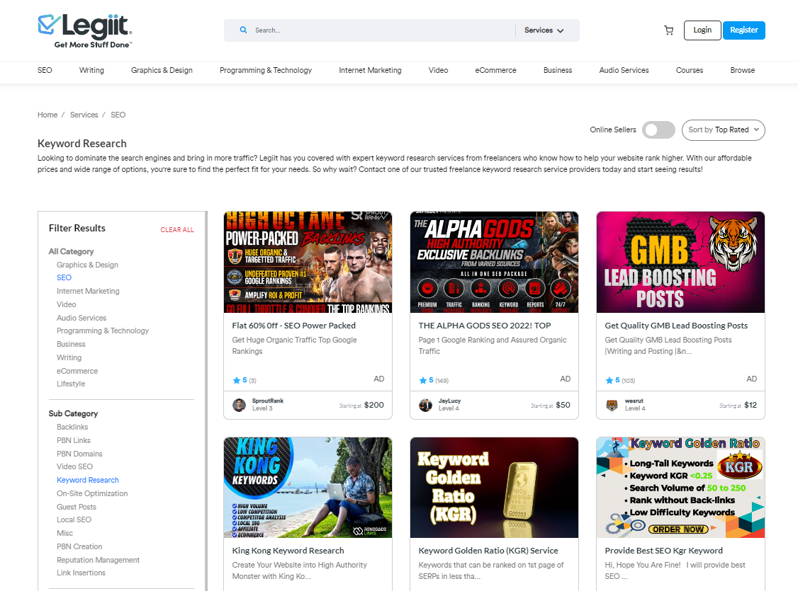 Legiit Freelance Marketplace