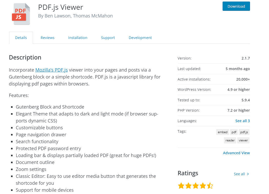 PDF.js Viewer